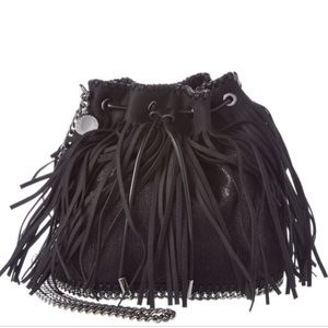 New Stella McCartney Falabella Fringed Bucket Bag